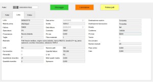 Maschera di gestione magazzino – Tablet Magazzino